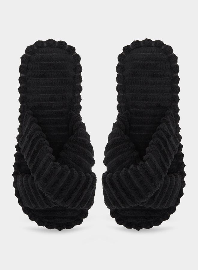 ستايلي شبشب غرفة نوم بتصميم متقاطع - Image 5